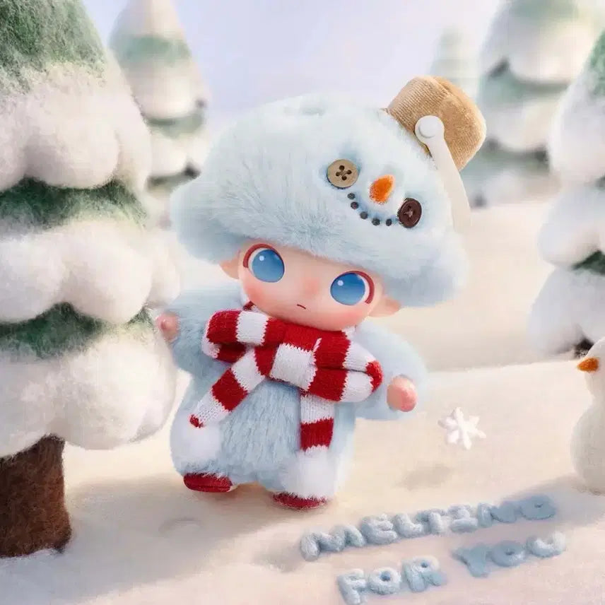 [BUNJANG] Pop Mart Dimoo Snowman Doll Keychain (Sealed New) / [정품]팝마트 디무 Snowman 인형 키링(미개봉 새상품)