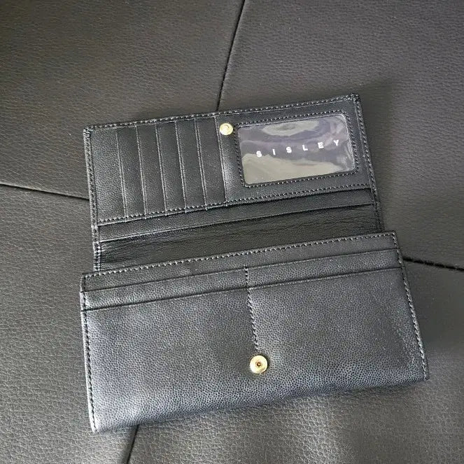 [BUNJANG] Sisley Women's Long Wallet Black / 시슬리 여성 장지갑 블랙