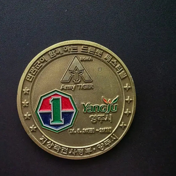 [BUNJANG] Dronebot Festival Commemorative Coin 'Army TIGER' / 드론봇 페스티벌 기념 코인 군대코인 부대코인