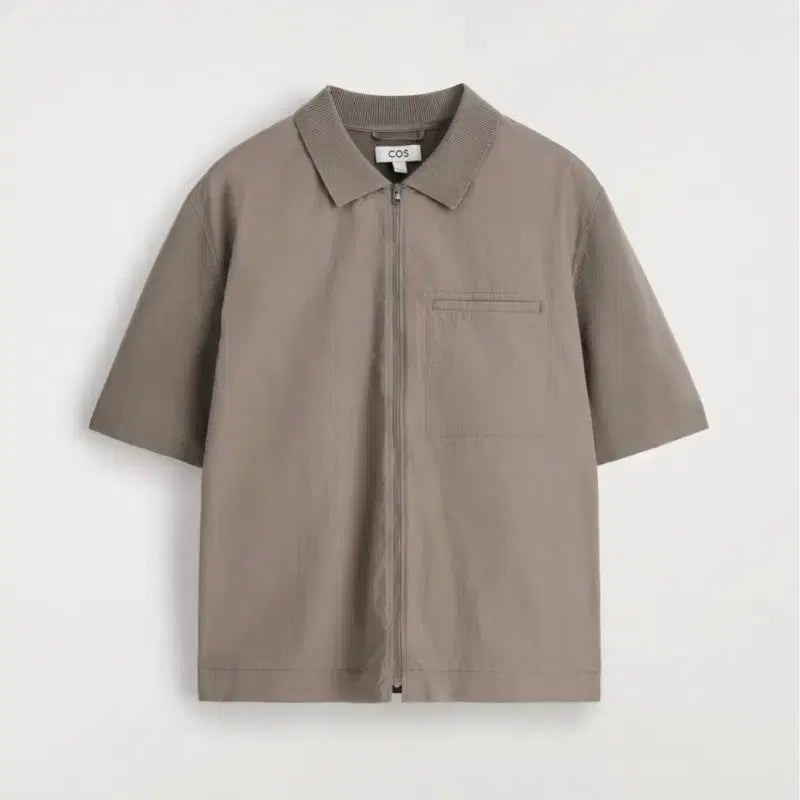 [BUNJANG] COS Men's New Nylon Knit Zip Short Sleeve Collar Jacket M / 코스 COS 신형 나일론 니트 셔츠 집업 반팔 카라자켓 M 남성
