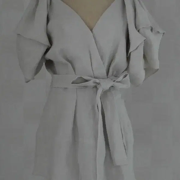 [BUNJANG] BLESSD Linen Blouse - Size 55 - Oatmeal / BLESSD린넨블라우스/55사이즈/새제품수준