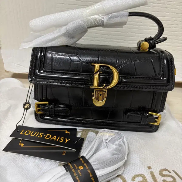 [BUNJANG] Black Leather Shoulder Bag / 블랙 가죽가방 새상품