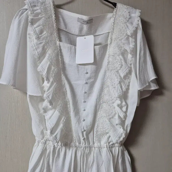 [BUNJANG] ASTIER Lace Frill Blouse / (새제품) ASTIER 아스띠에 블라우스 레이스프릴 블라우스