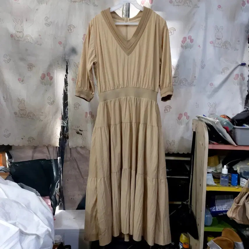 [BUNJANG] ZOOC Relaxed Fit Cooling Long Dress / 쥬크(ZOOC)  바스락~  냉감  롱  원피스