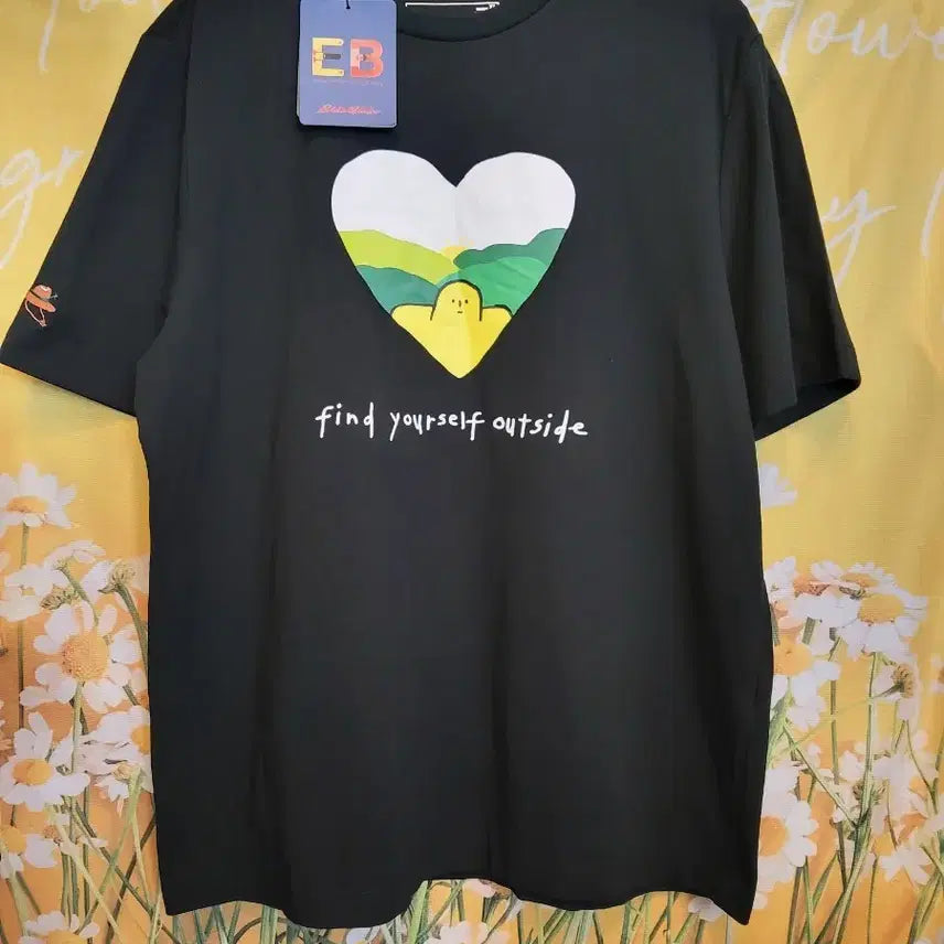 [BUNJANG] Eddie Bauer Graphic T-Shirt Black XL / 105XL]        에디바우어 그래픽 반팔 티셔츠 블랙