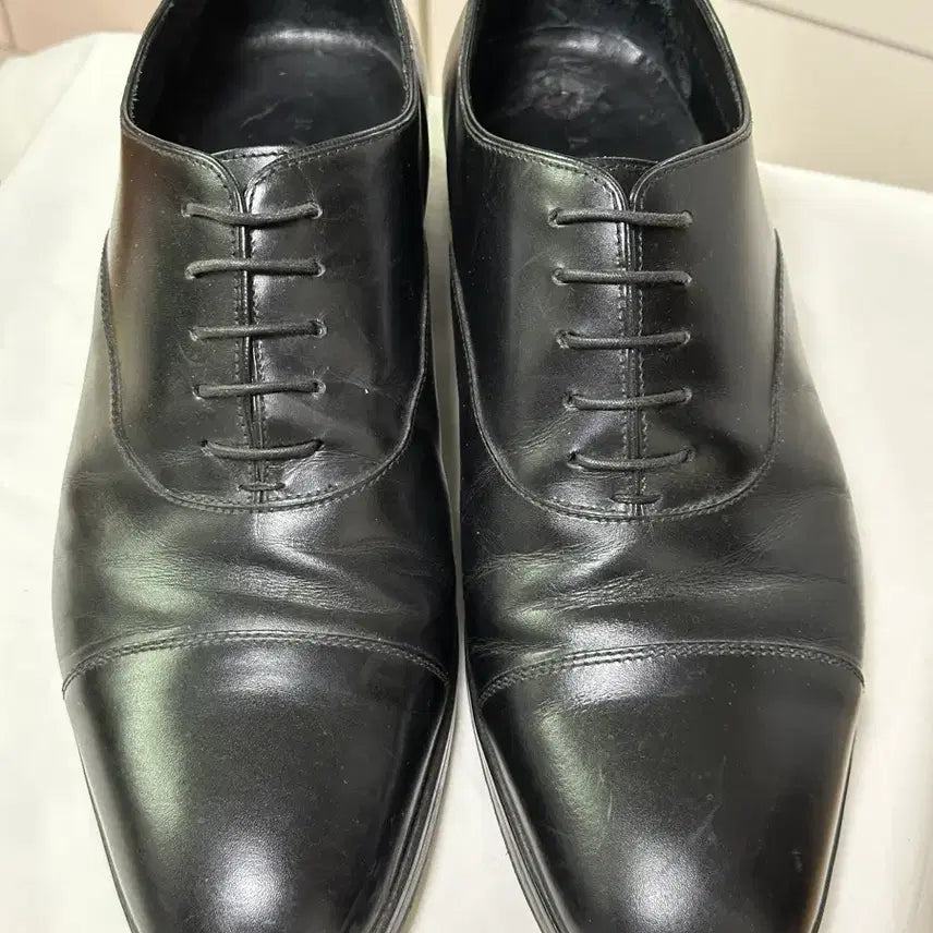 [BUNJANG] Ralph Lauren Men's Cap Toe Oxford Shoes (Size 9E) / 랄프로렌 남성 캡토우 옥스포드 구두 9E
