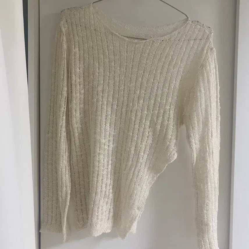 [BUNJANG] Ivory Summer See-Through Knit / 여름 니트 아이보리