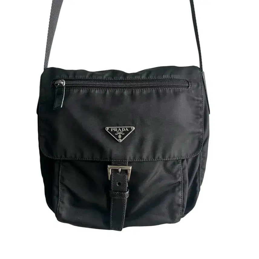 [BUNJANG] PRADA Nylon Buckle Messenger Bag Crossbody / [정품 PRADA] 프라다 나일론 버클 메신저백 크로스백 #9