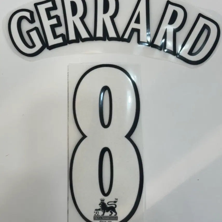 [BUNJANG] Liverpool 96-07 Gerrard Name Set / [자컷]96-07 EPL 리버풀 8 제라드 네임셋 마킹 자컷