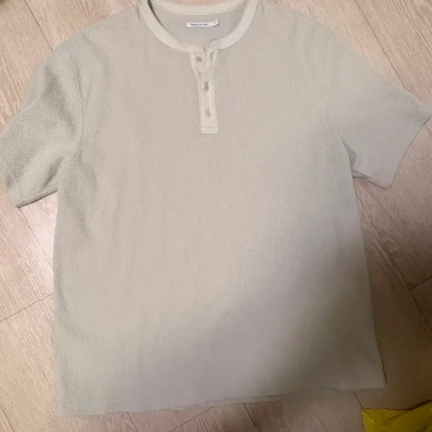 [BUNJANG] STADI EVERY WEAR Waffle Henley Neck T-Shirt Size 3 / 스테디 에브리 위어 와플헨리넥 사이즈 3