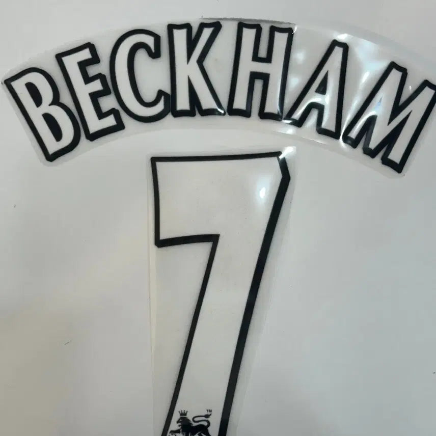 [BUNJANG] Manchester United David Beckham #7 Name Set 96-07 EPL Replica / [자컷]96-07 EPL 맨체스터 유나이티드 베컴 7 네임셋 마킹 자컷