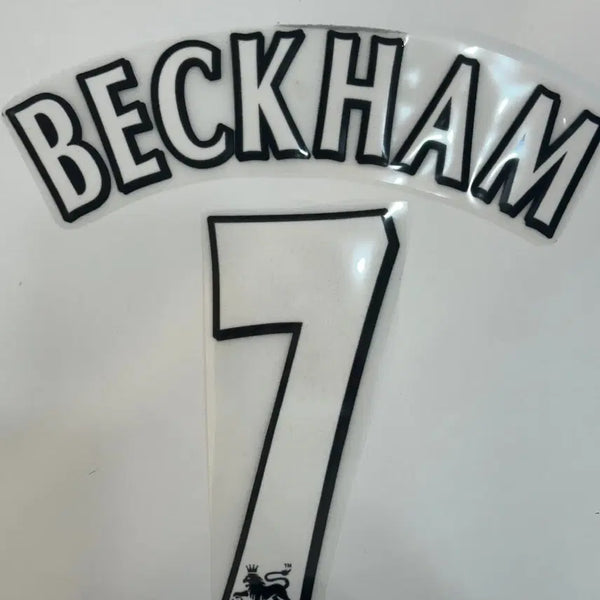 [BUNJANG] Manchester United David Beckham #7 Name Set 96-07 EPL Replica / [자컷]96-07 EPL 맨체스터 유나이티드 베컴 7 네임셋 마킹 자컷