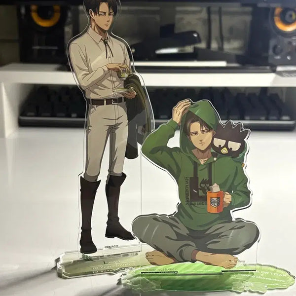 [BUNJANG] Attack on Titan Levi Ackerman 10th Anniversary Kirsch Acrylic Standee / 반택포) 진격거 리바이 아커만 아크릴 10주년 홍차 산리오