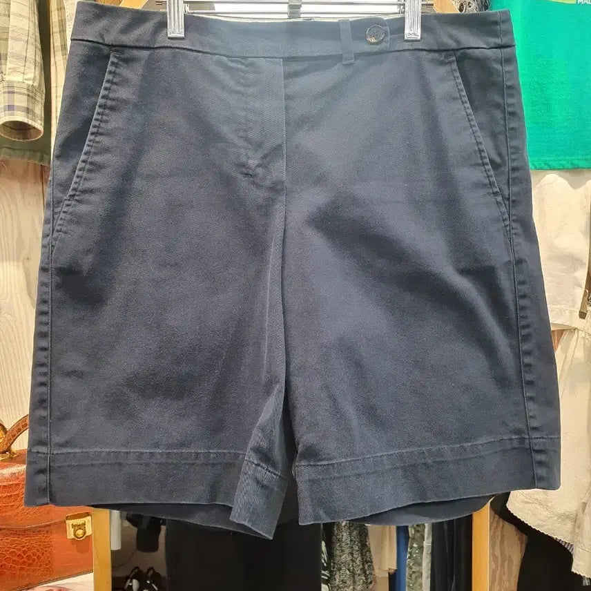 [BUNJANG] 'S Max Mara Dark Navy Cotton Shorts / [정품] 'S MaxMara 에스 막스마라 다크네이비 코튼 쇼츠 / 반바지