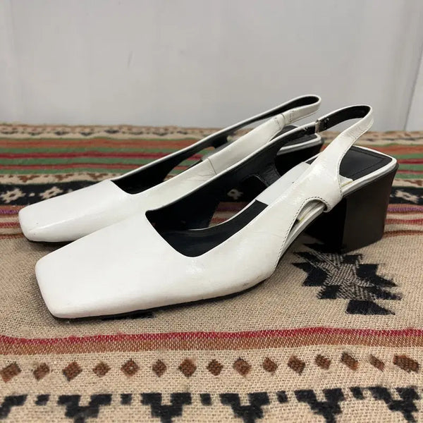 [BUNJANG] ZARA Women's Slingback Heels - Size 235 / 자라 ZARA 힐 슬링백 구두 235 X03002