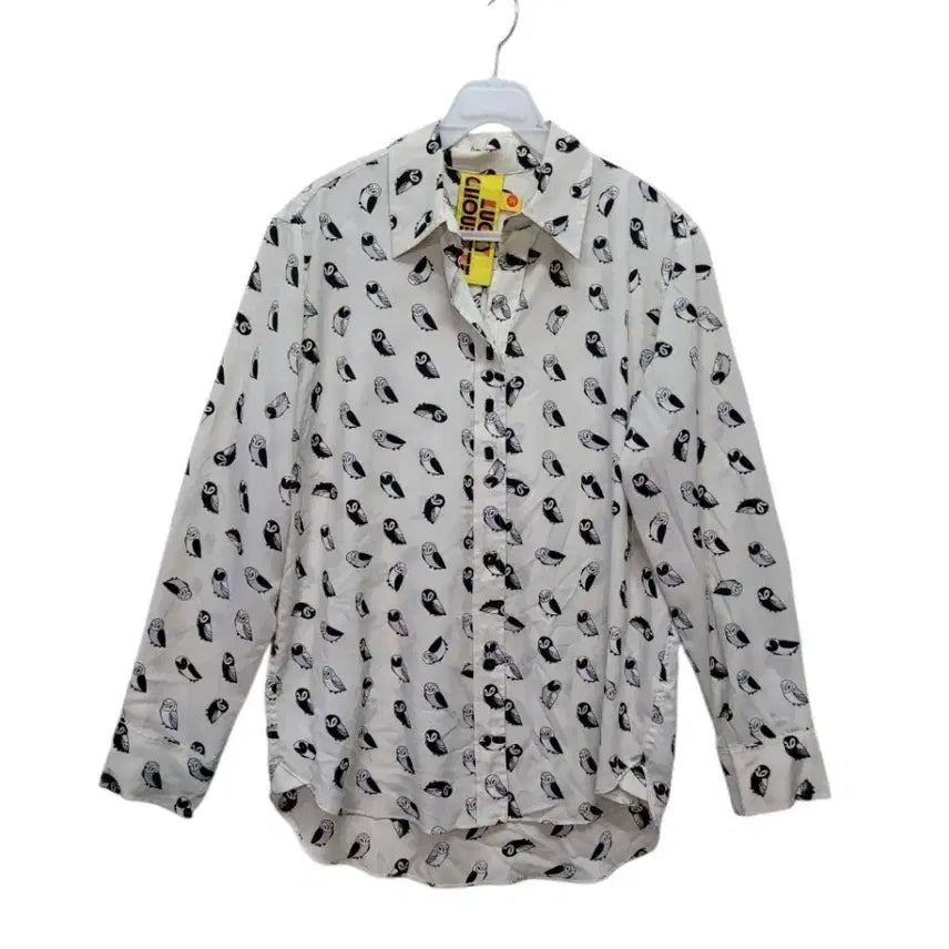 [BUNJANG] Lucky Chouette Long Sleeve Lightweight Blouse / 럭키슈에트 긴팔 가볍고 시원한 블라우스