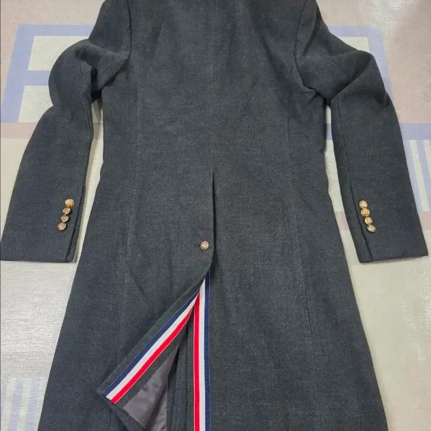 [BUNJANG] Brown Tailored Coat Navy/Gray / 브라운 테일러드 코트 네이비/그레이