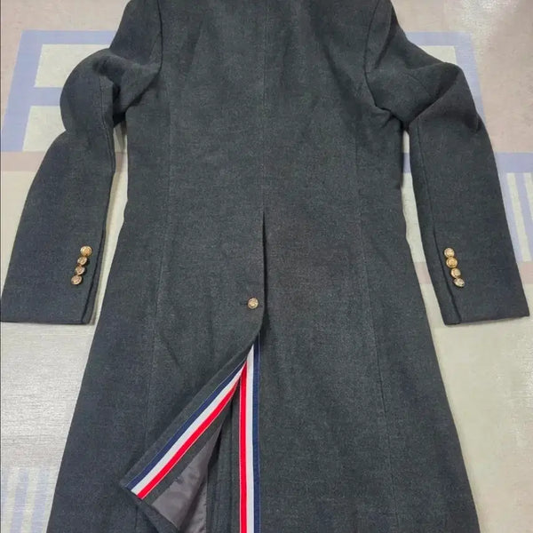 [BUNJANG] Brown Tailored Coat Navy/Gray / 브라운 테일러드 코트 네이비/그레이