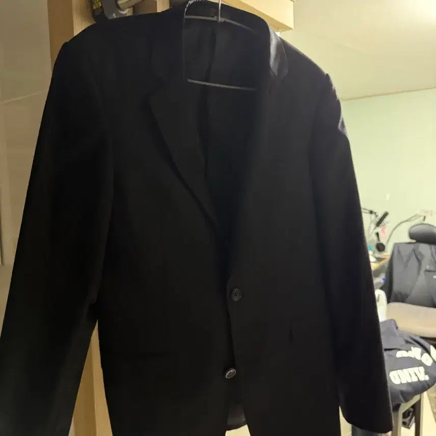 [BUNJANG] Solid Homme Black Suit Jacket Blazer 100 / 솔리드옴므 블랙 정장 자켓 블레이저 100