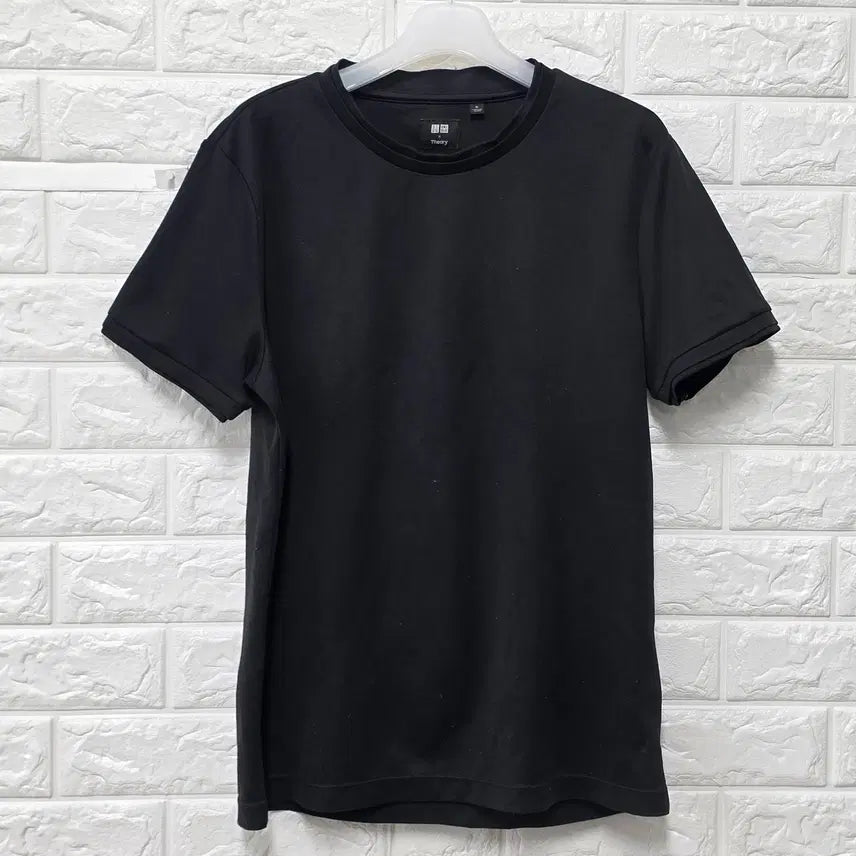 [BUNJANG] Theory Black T-Shirt / M 띠어리 블랙 반팔 티 E546