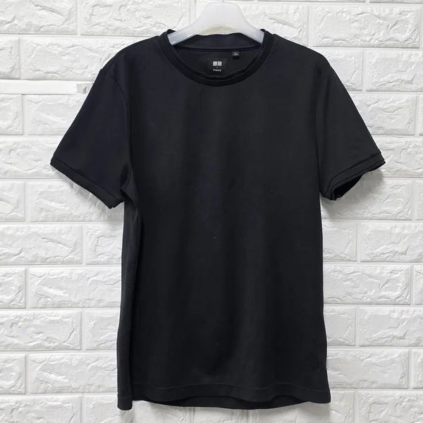 [BUNJANG] Theory Black T-Shirt / M 띠어리 블랙 반팔 티 E546