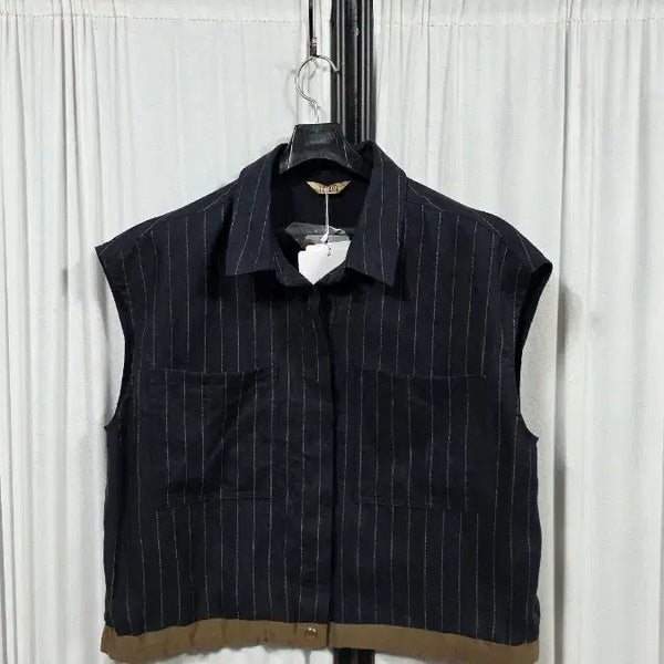 [BUNJANG] Prima Classe Linen Jacket-Style Vest (M) / 프리마클라쎄린넨자켓형조끼(M)새제품