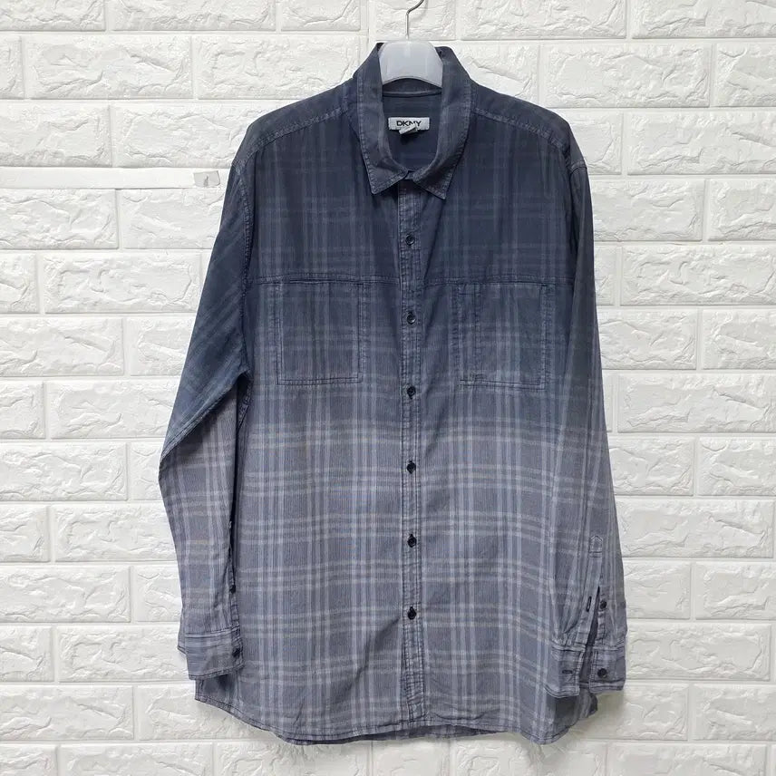 [BUNJANG] DKNY Checked Shirt / L DKNY 도나카란 체크 셔츠 남방 E550