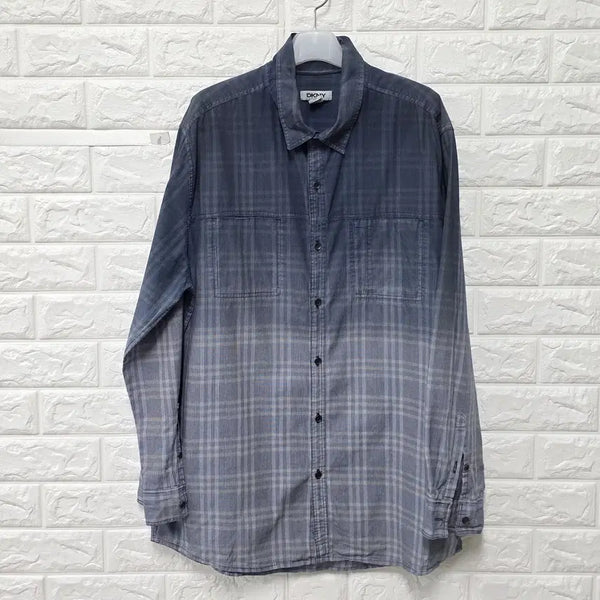 [BUNJANG] DKNY Checked Shirt / L DKNY 도나카란 체크 셔츠 남방 E550