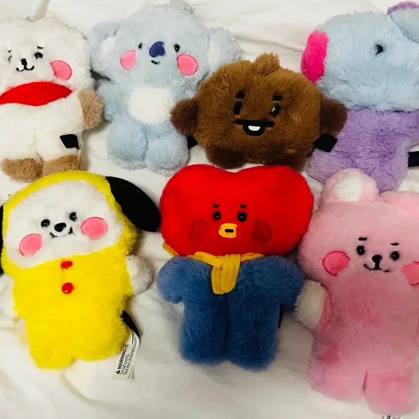 [BUNJANG] BT21 Flapper Doll Bundle Set / BT21 플랫퍼 인형 7종 일괄판매