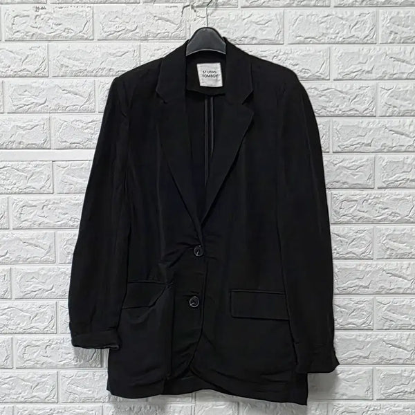 [BUNJANG] 20s Studio Tomboystyle Black Linen Jacket E559 / Free 20s 스튜디오톰보이 블랙 마 린넨 자켓 E559