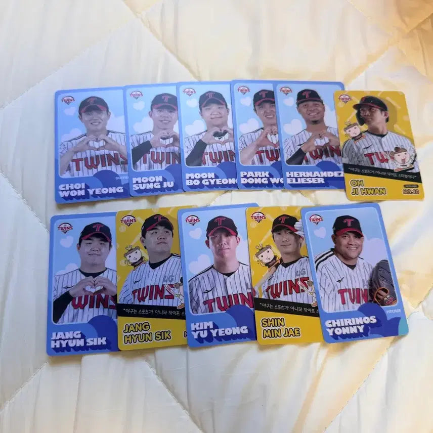 [BUNJANG] LG Twins Baseball Team Photocard / 엘지트윈스 포카 각페이지 당 8천원