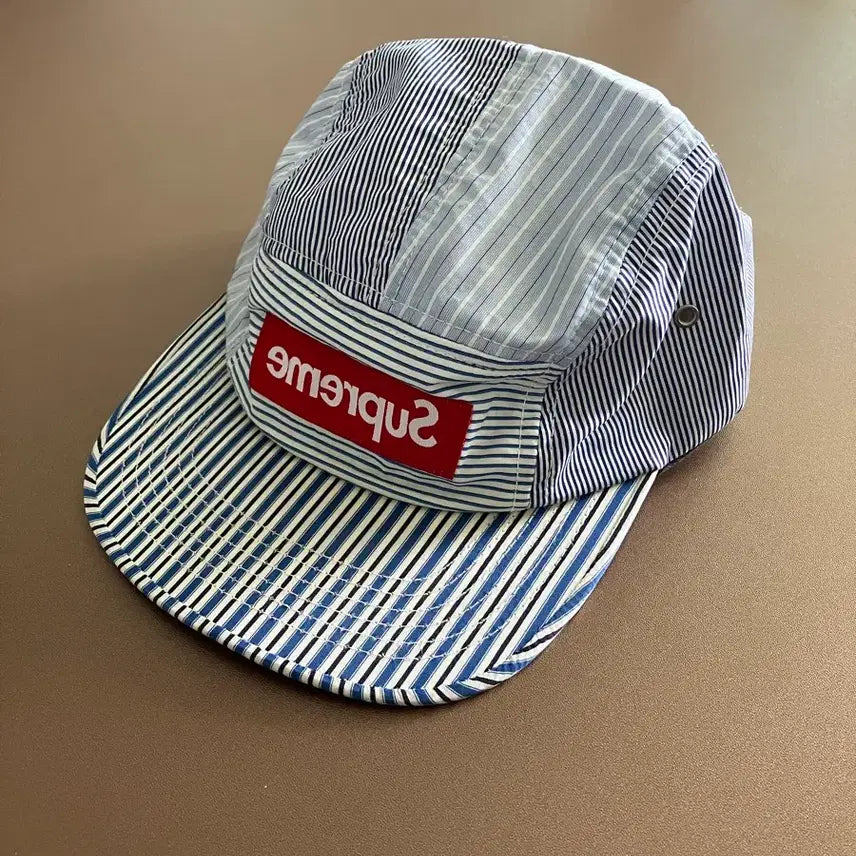 [BUNJANG] Supreme Comme des Garçons Striped Camp Cap / 슈프림 꼼데가르송 스트라이프 캠프캡