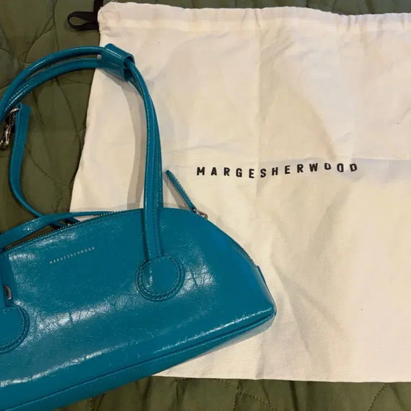 [BUNJANG] Masion Sherwood Bassett Shoulder Bag Teal Blue / 마지셔우드 바셋 숄더백 틸 블루