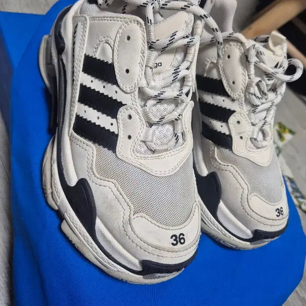 [BUNJANG] Adidas Balenciaga Triple S Sneakers / 아디다스 발렌시아가 트리플s 운동화 36