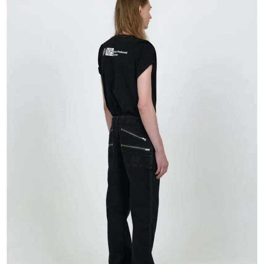 [BUNJANG] Plastic Product Split Pocket Pants Black M / 플라스틱 프로덕트 SPLIT POCKET PANTS (BLACK) M