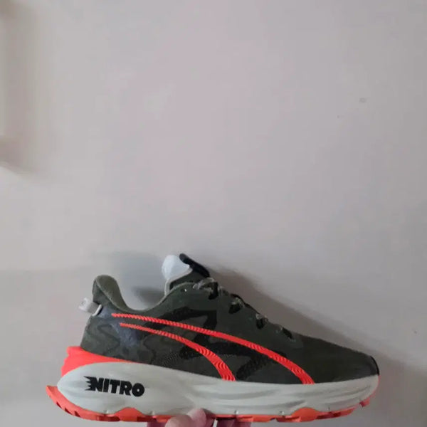 [BUNJANG] Puma Fast-Track Nitro 3 Trail Dark Olive Running Shoes / [270] 푸마 패스트트랙 나이트로3 트레일 다크올리브ㅡ10회착용새상품급