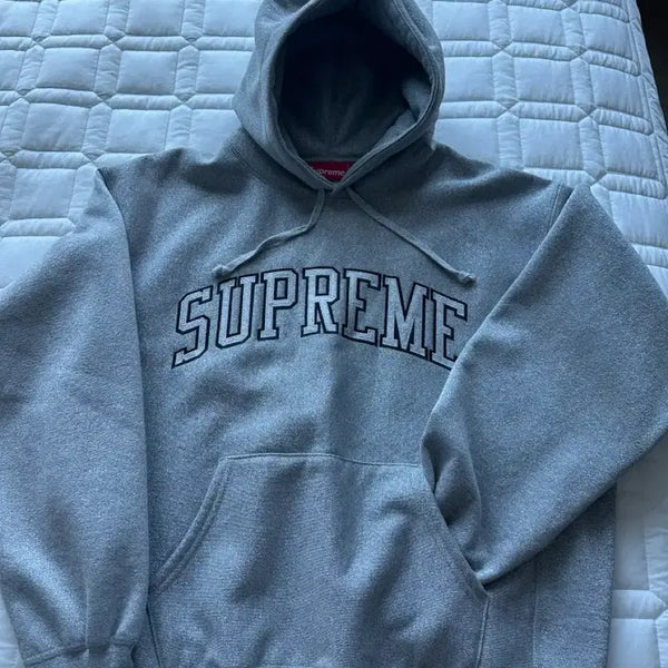 [BUNJANG] Supreme Metallic Arc Hooded Sweatshirt SS23 Heather Grey / 슈프림 메탈릭 아크 후드티 SS23 / Heather Grey