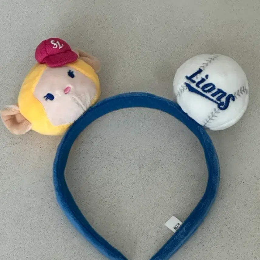 [BUNJANG] Samsung Lions Pink Leo Baseball Headband / 삼성라이온즈 핑크레오 야구공 머리띠