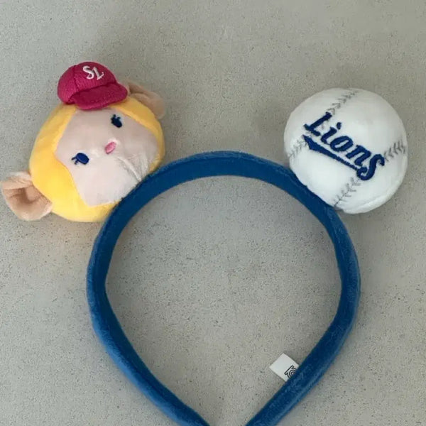 [BUNJANG] Samsung Lions Pink Leo Baseball Headband / 삼성라이온즈 핑크레오 야구공 머리띠