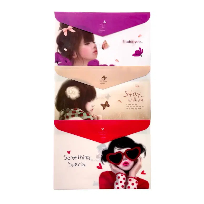[BUNJANG] Vintage Jennie's Portrait Envelope File Folder / 고전) 제니의 초상 봉투 화일 파일