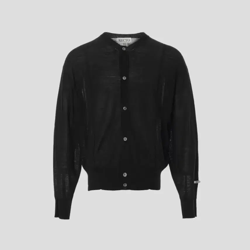 [BUNJANG] Recto Sheer Cardigan Black / L) 렉토 시어 가디건