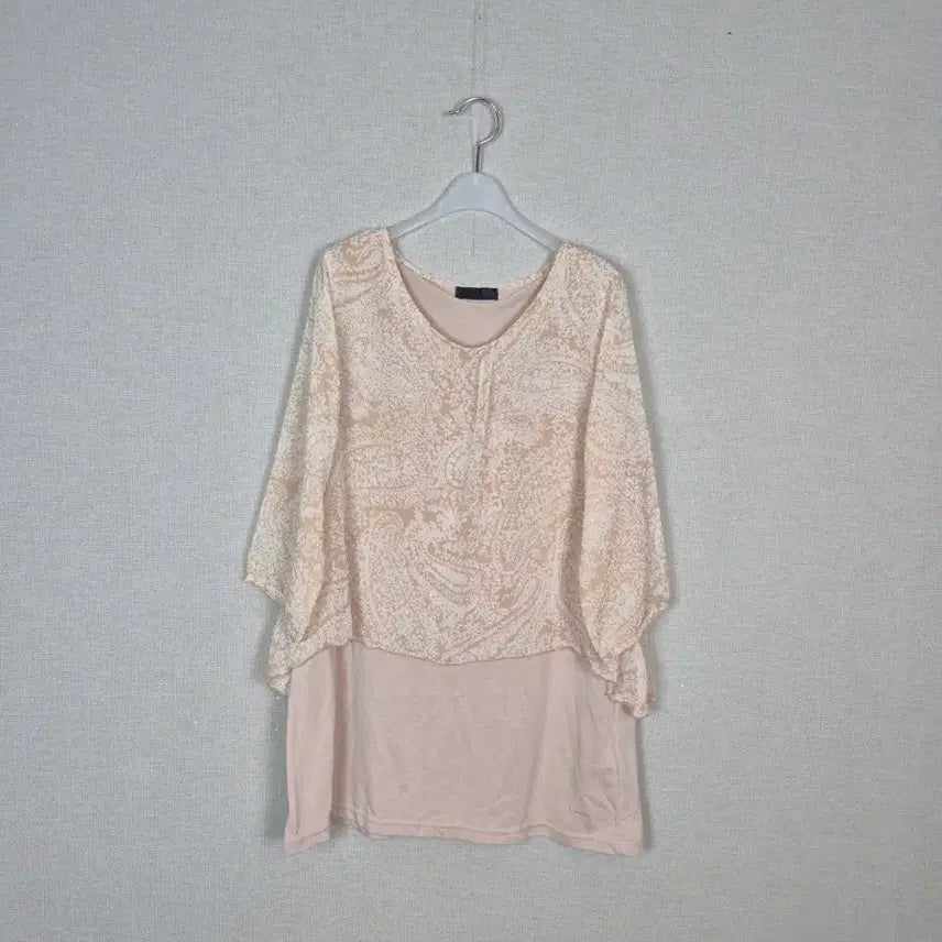[BUNJANG] Paisley Pattern Chiffon Blouse / (#55,66추천)쉬폰 페이즐리 배색 블라우스