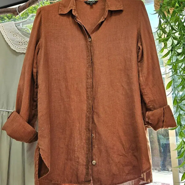 [BUNJANG] Massimo Dutti Linen Shirt / Massimo Dutti 린넨/마 셔츠 남방(44~55)