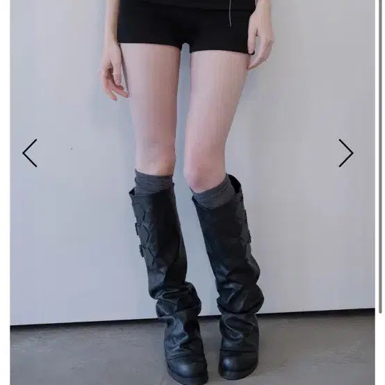 [BUNJANG] Damio Double Belt Micro Shorts (Black) / 데미오 damio Double Belt Micro Shorts (Black)
