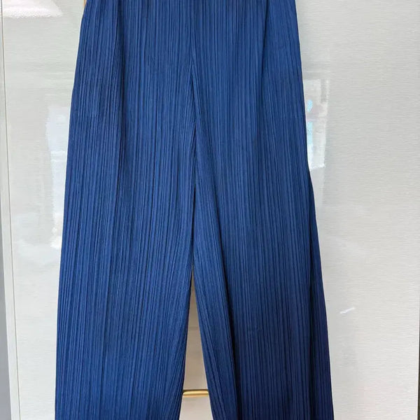 [BUNJANG] Pleated Pants Navy / 플리츠 팬츠 네이비