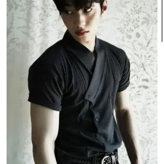 [BUNJANG] Delbo Jeogori Charcoal / 한땀한땀 델보 저고리 차콜