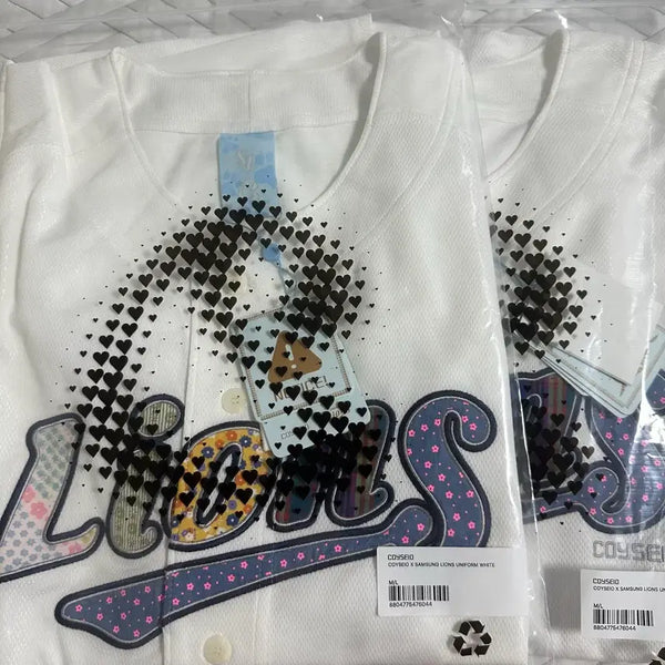 [BUNJANG] KOSEIO x Samsung Lions Baseball Uniform - White / 코이세이오 X 삼성 라이온즈 유니폼 화이트