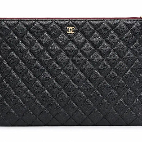 [BUNJANG] Chanel Classic Large Clutch Black Caviar Gold Hardware / [8월18일까지만가격내려요]샤넬 클래식 라지 클러치 블랙 캐비어 28번대