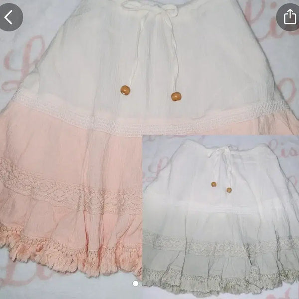 [BUNJANG] INGNI Eyelet Mori Girl Skirt / 잉그니 INGNI 아일렛 모리걸 스커트 여름 치마 갸루 리즈리사 스나계