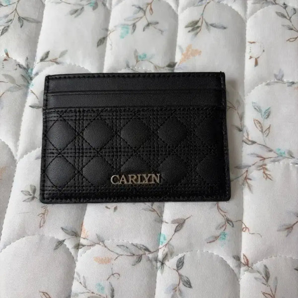 [BUNJANG] Carlyn Quilted Card Holder Black / 칼린 카드지갑 블랙